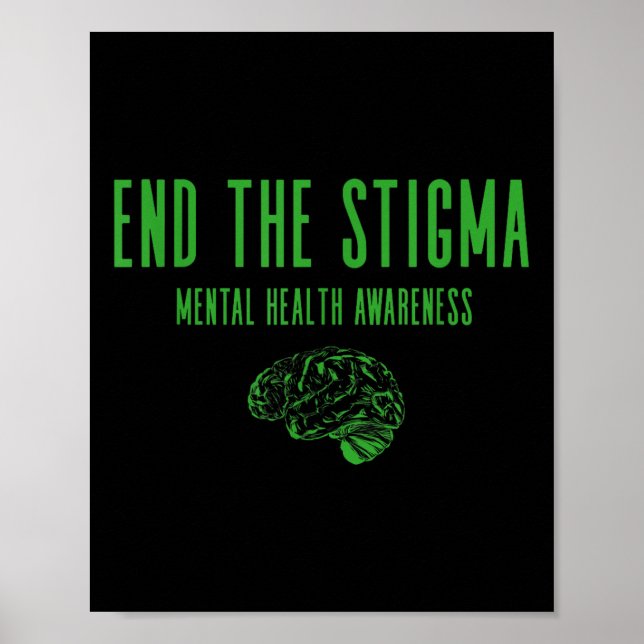 Poster Chemise de sensibilisation à la santé mentale - Gr (Devant)