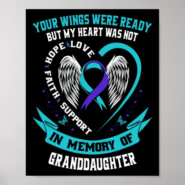 Poster Chemise de sensibilisation au suicide Grand-fille  (Devant)