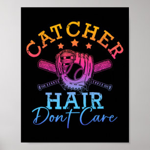 Poster Chemise de softball Filles Femmes Joueuse de softb