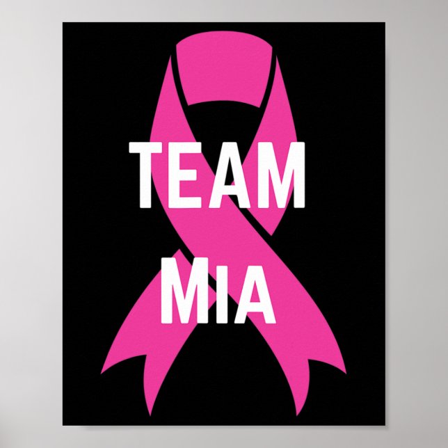 Poster Chemise de soutien personnalisé pour le cancer du  (Devant)