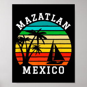 Poster Chemise de vacances familiales assorties Mazatlán