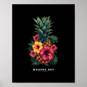Poster Chemise de vacances Îles Vierges St Thomas Tril Pi