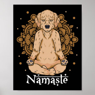 Poster Chemise de yoga pour chien Drôle d'amoureux de chi