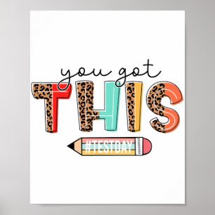 Poster Chemise D'Enseignant De Jour Vous Avez Ce Cadeau P