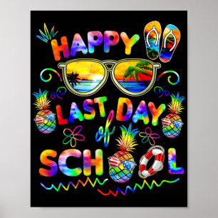 Poster Chemise Dernier Jour D'école Enseignants Fin D'ann