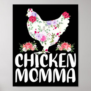 Poster Chemise drôle de maman poule pour femmes fête des