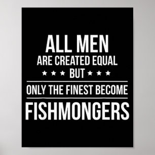 Poster Chemise drôle de poissonnerie_ Cadeau de travail &