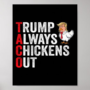 Poster Chemise drôle de taco Trump Tee Trump Toujours des