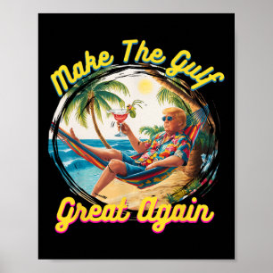 Poster Chemise drôle de Trump Faire le Golfe Grand Trump