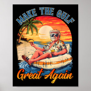 Poster Chemise drôle de Trump Rendre le Golfe grand Trump