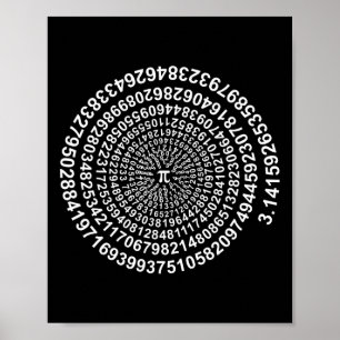 Poster Chemise en maths Spiral Pi