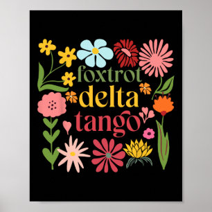 Poster Chemise Fleurie Subtile Résister Trump Fleur Foxtr