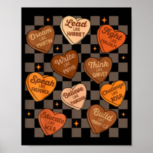 Poster Chemise Groovy Black History Month pour hommes fem
