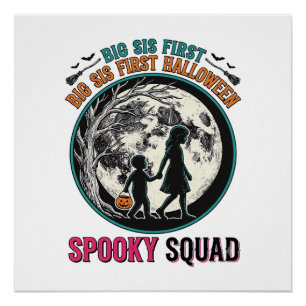 Poster Chemise Halloween Grande Sœur pour sa Première Sai