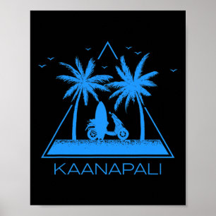 Poster Chemise Kaanapali Plage Kaanapali Maui Hawaï Vacan