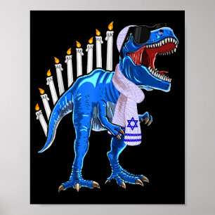 Poster Chemise Menorasaurus Rex T Rex Dinosaure Hanukkah