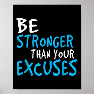 Poster Chemise Motivationnelle_ Être Plus Forte Que Vos E