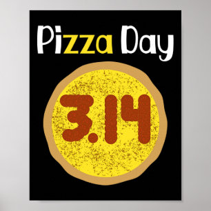 Poster Chemise Pizza Pi Day Mondial 3.14 Pizza Pi