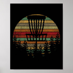 Poster Chemise rétro vintage de golf à disque Frolf disqu