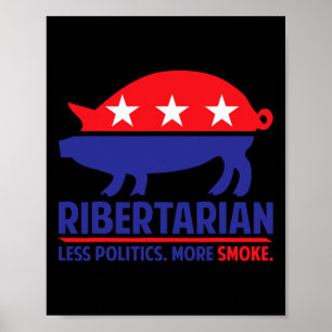 Poster Chemise Ribertarienne BBQ Et Grill