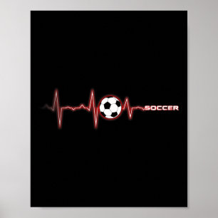Poster Chemise Rythme Cardiaque Football - Football Byll