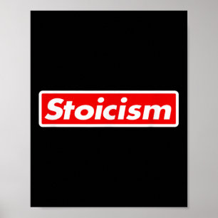 Poster Chemise stoïque _ Logo stoïciste _ Chemise philoso