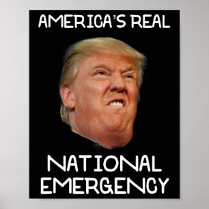 Poster Chemise T Trump Urgence Nationale Trump Est L'émer