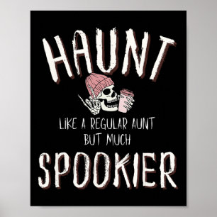 Poster Chemise tante Halloween Squelette costume