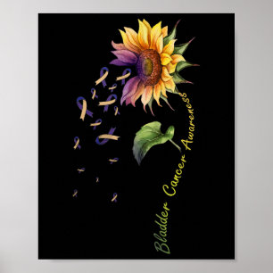 Poster Chemise tournesol de sensibilisation au cancer de 