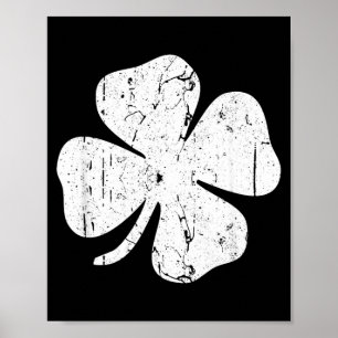 Poster Chemise trèfle à quatre feuilles hommes femmes enf