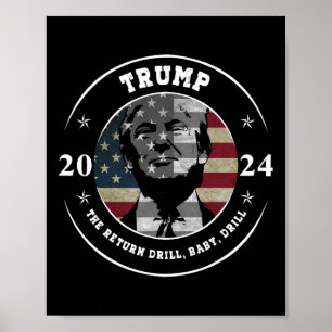 Poster Chemise Trump exercice Au revoir République drôle 