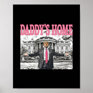 Poster Chemise Trump Papa est à la maison pour hommes fem