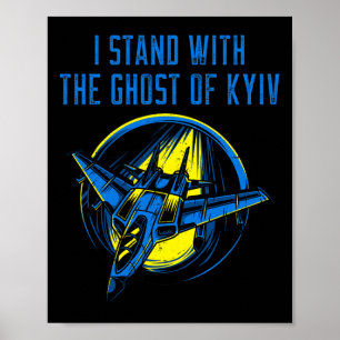 Poster Chemise Ukraine – As Pilote I Stand With The Ghost