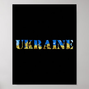Poster Chemise Ukraine Rétro Drapeau Ukrainien Tournesol