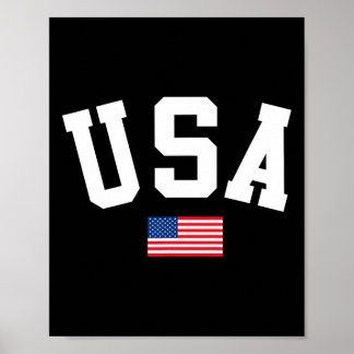 Poster Chemise Usa Hommes Femmes Enfants Drapeau Américai