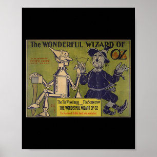 Poster Chemise vintage Ecrow Tin-man Art-le Magicien d'Oz