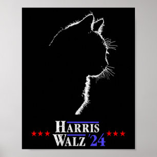 Poster Chemise Walz Chat Dames Pour Harris Kamala Chemise