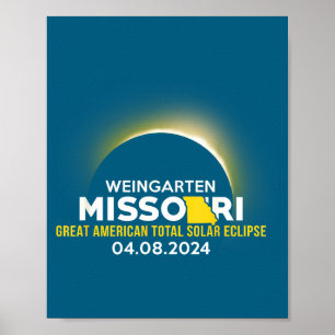 Poster Chemise Weingarten Missouri Mo Éclipse Solaire Tot