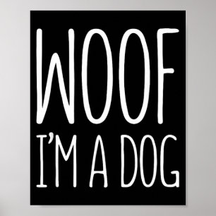 Poster Chemise Woof A Dog Hommes Femmes Enfants Costume d