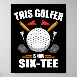 Poster Chemises De Golf Anniversaire Pour Hommes 60e Anné