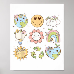 Poster Chemises de Jour des terres super Hommes Femmes En
