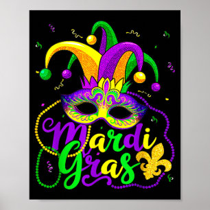Poster Chemises de Mardi Gras pour femmes enfants hommes 
