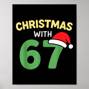 Poster Chemises de Noël drôles avec 67 Meme Blague tendan