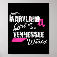 Chemises drôles du Maryland Une fille du Maryland