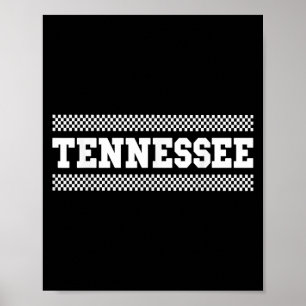 Poster Chemises du Tennessee. Police Tn Us College pour h