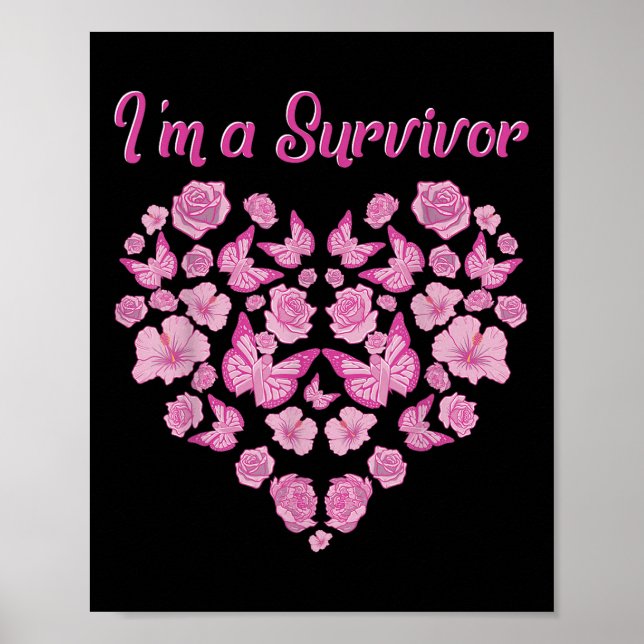 Poster Chemises Survivantes Du Cancer Du Sein Pour Les Fe (Devant)