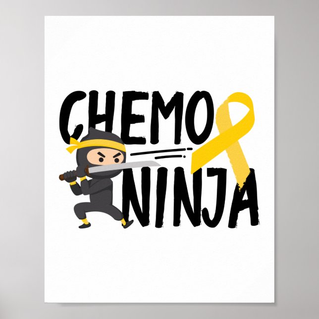 Poster Chemo Ninja Sensibilisation au cancer chez les enf (Devant)