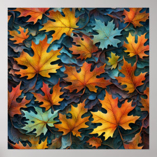 Poster Chêne d'Automne
