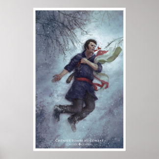 Poster Chénier tombe au combat