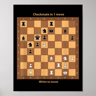 Poster Chèque, Jouer Aux Citations D'Échecs Graphique De